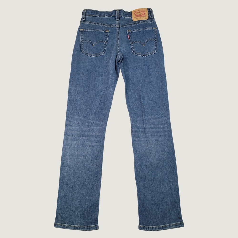 Levis 511 Slim Fit Jeans Boys Size 14 Regular Medium Wash Blue Denim 27x29
